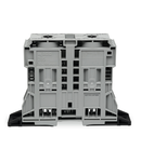 2-conductor through terminal block; 185 mm²; lateral marker slots; with fixing flanges; POWER CAGE CLAMP; 185,00 mm²; gray