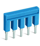 Push-in type jumper bar; insulated; 10-way; Nominal current 25 A; blue