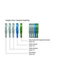 End module for 1-conductor female connector; 2.5 mm²; 1-pole; 2,50 mm²; green-yellow