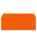 End and intermediate plate; 2.5 mm thick; orange