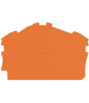 End and intermediate plate; 0.8 mm thick; orange