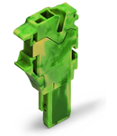 Start module for 1-conductor female connector; with integrated end plate; 2.5 mm²; 1-pole; 2,50 mm²; green-yellow