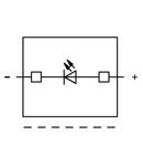 Component plug; for carrier terminal blocks; 1-pole; LED (red); 5.2 mm wide; Operating temperature 85°C max.; gray