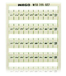 WSB marking card; as card; MARKED; 1 ... 10 (10x); not stretchable; Vertical marking; snap-on type; white