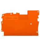 End and intermediate plate; 1 mm thick; orange