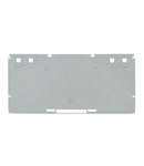 Separator plate; 2 mm thick; 157 mm wide; gray