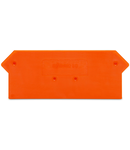 End and intermediate plate; 2.5 mm thick; orange