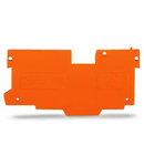 End and intermediate plate; 1.1 mm thick; orange