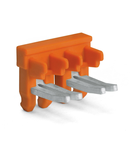 Ajacent jumper for switching lever; insulated; 2-way; Nominal current 30 A; orange