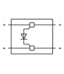 Component plug; 2-pole; with diode 1N4007; 10.4 mm wide; Operating temperature 85°C max.; gray