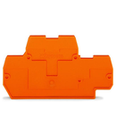 End and intermediate plate; 2 mm thick; orange