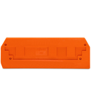 End and intermediate plate; 2.5 mm thick; orange