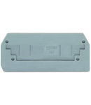 End and intermediate plate; 2.5 mm thick; gray