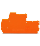 End and intermediate plate; 1 mm thick; orange