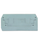 End and intermediate plate; 2.5 mm thick; gray
