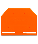 End and intermediate plate; 2.5 mm thick; orange