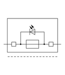 Fuse plug; with soldered miniature fuse; with indicator lamp; LED (red); DC 15 - 30 V; 250 mA FF; 5 mm wide; gray