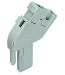 Start module for 1-conductor female connector; angled; 4 mm²; 1-pole; 4,00 mm²; gray