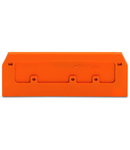 End and intermediate plate; 2.5 mm thick; orange