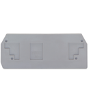 End and intermediate plate; 2.5 mm thick; gray