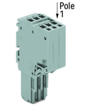 2-conductor female connector; 1.5 mm²; 13-pole; 1,50 mm²; gray