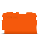 End and intermediate plate; 0.7 mm thick; orange