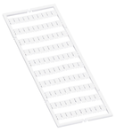 WMB marking card; as card; MARKED; 1, 3, 5, ..., 99 and 2, 4, 6, ..., 100 (1x); stretchable 5 - 5.2 mm; Horizontal marking; snap-on type; white