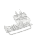 Strain relief plate; for 294 Series; for multicore cables; 3- to 5-pole; with secured clamp; white