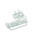 Strain relief plate; for 294 Series; for multicore cables; 3- to 5-pole; with secured clamp; white