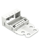 Suport pentru clema 221-415 ; 5-conductor terminal blocks; 221 Series - 4 mm²; for screw mounting; white