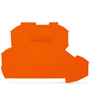 End and intermediate plate; 0.7 mm thick; orange