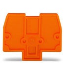 End and intermediate plate; 2 mm thick; orange