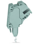 TOPJOB®S L-type test plug module; modular; 1-pole; 2,50 mm²; gray