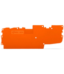 End and intermediate plate; 1 mm thick; orange