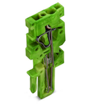 End module for 1-conductor female connector; 4 mm²; 1-pole; 4,00 mm²; green-yellow