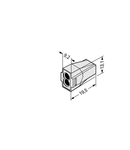 PUSH WIRE® connector for junction boxes; for solid and stranded conductors; for Ex applications; max. 2.5 mm²; 2-conductor; light gray housing; light gray cover; Surrounding air temperature: max 60°C; 2,50 mm²