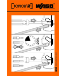 Stickers for operating instructions; for TOPJOB®S rail-mounted terminal blocks; 2001/2002/2004/2006/2010/2016 Series