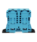 2-conductor through terminal block; 185 mm²; lateral marker slots; with fixing flanges; POWER CAGE CLAMP; 185,00 mm²; blue