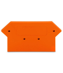 End and intermediate plate; 3 mm thick; orange