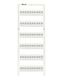 WMB marking card; as card; MARKED; L1 (100x); not stretchable; Horizontal marking; snap-on type; white