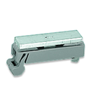 Carrier with grounding foot; 90° to carrier rail; 45 mm long; Cu 10 mm x 3 mm; suitable for 790 Series shield clamping saddles