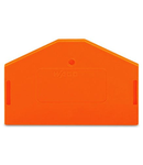 End and intermediate plate; 2.5 mm thick; orange