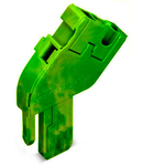 Start module for 1-conductor female connector; angled; 4 mm²; 1-pole; 4,00 mm²; green-yellow