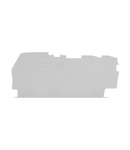 End and intermediate plate; 0.8 mm thick; for 3-conductor terminal blocks; gray