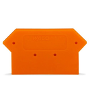 End and intermediate plate; 4 mm thick; orange