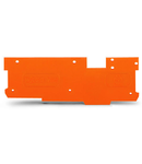 End and intermediate plate; 1.1 mm thick; orange