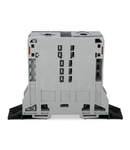 2-conductor through terminal block; 95 mm²; lateral marker slots; with fixing flanges; POWER CAGE CLAMP; 95,00 mm²; gray