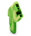 1-conductor female plug; angled; 4 mm²; 1-pole; 4,00 mm²; green-yellow