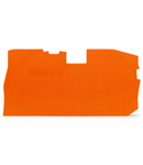 End and intermediate plate; 1 mm thick; orange