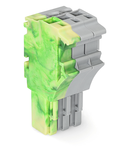 1-conductor female plug; 2.5 mm²; 3-pole; 2,50 mm²; green-yellow, gray